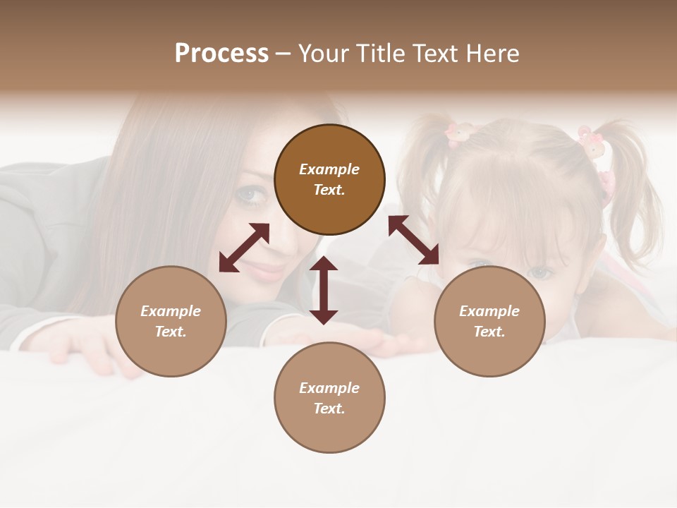 Affectionate Female Relaxing PowerPoint Template