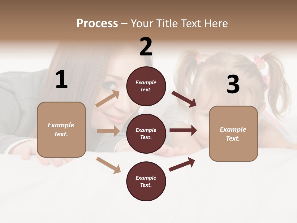 Affectionate Female Relaxing PowerPoint Template