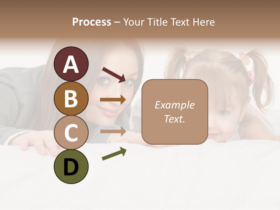 Affectionate Female Relaxing PowerPoint Template