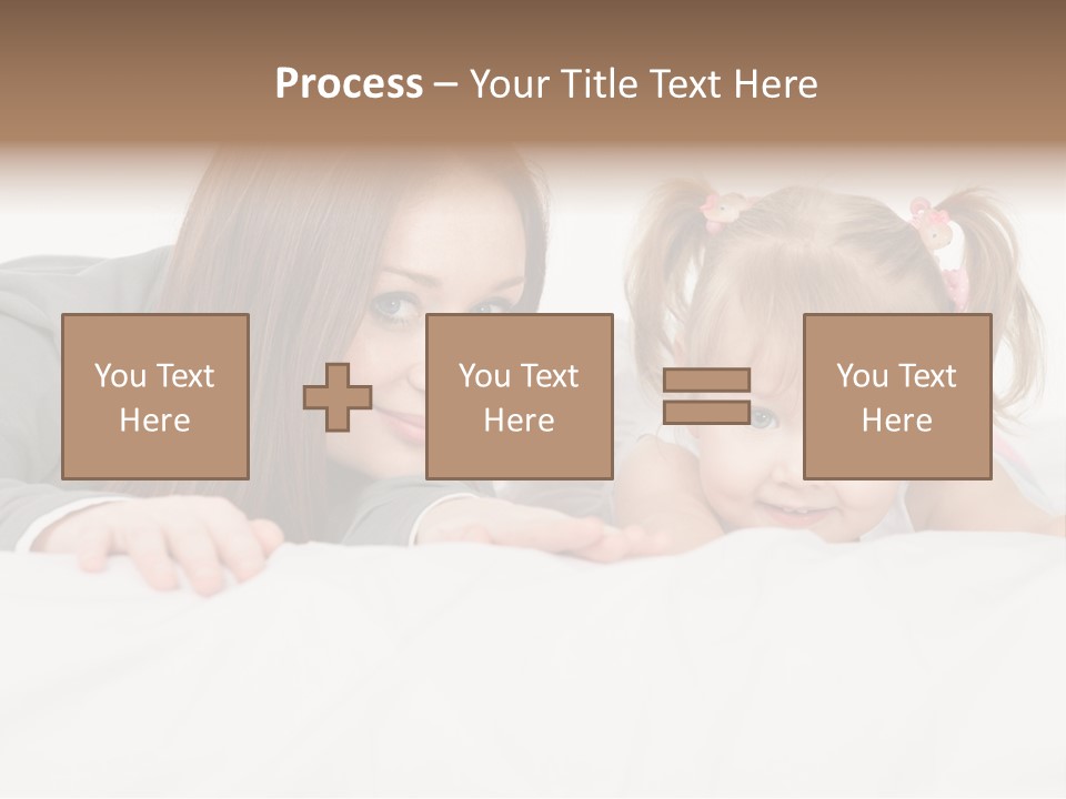 Affectionate Female Relaxing PowerPoint Template