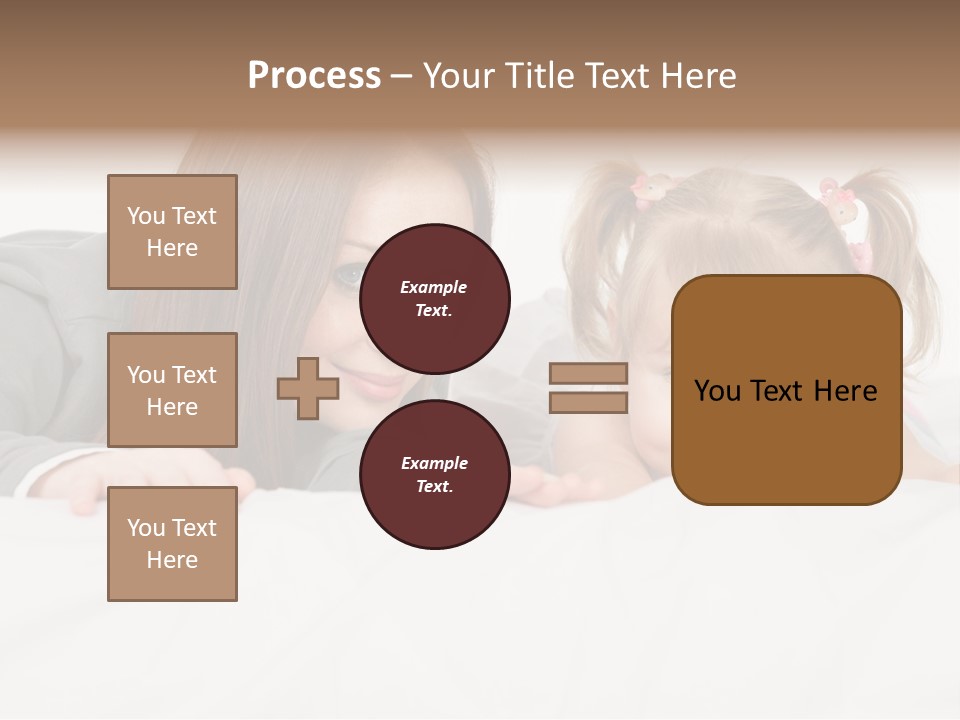 Affectionate Female Relaxing PowerPoint Template