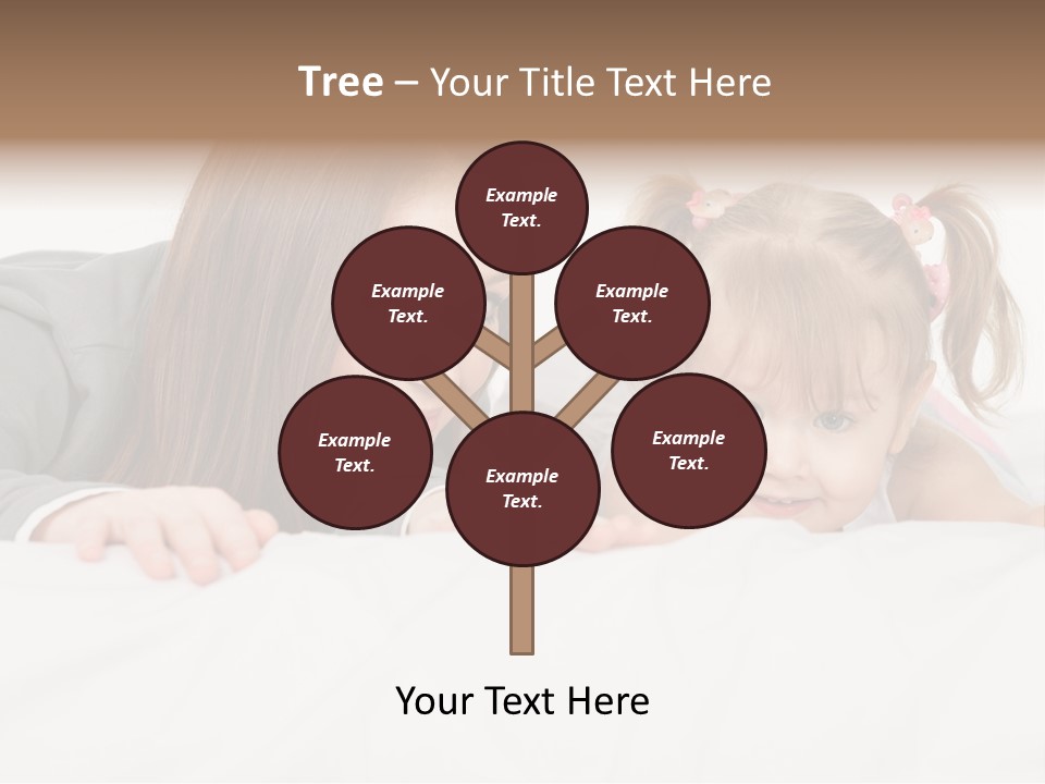 Affectionate Female Relaxing PowerPoint Template