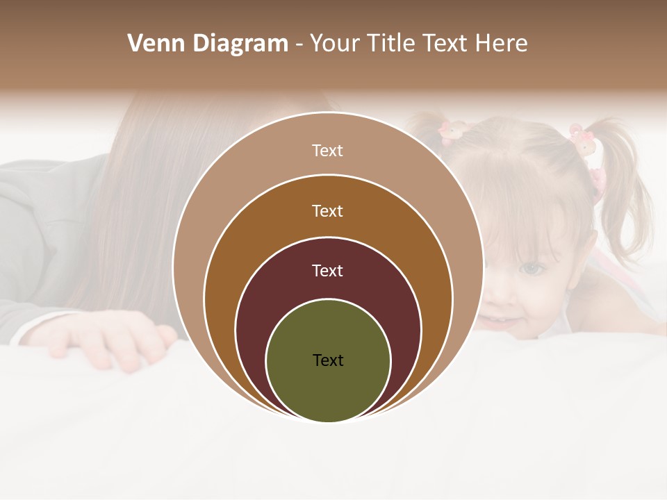 Affectionate Female Relaxing PowerPoint Template