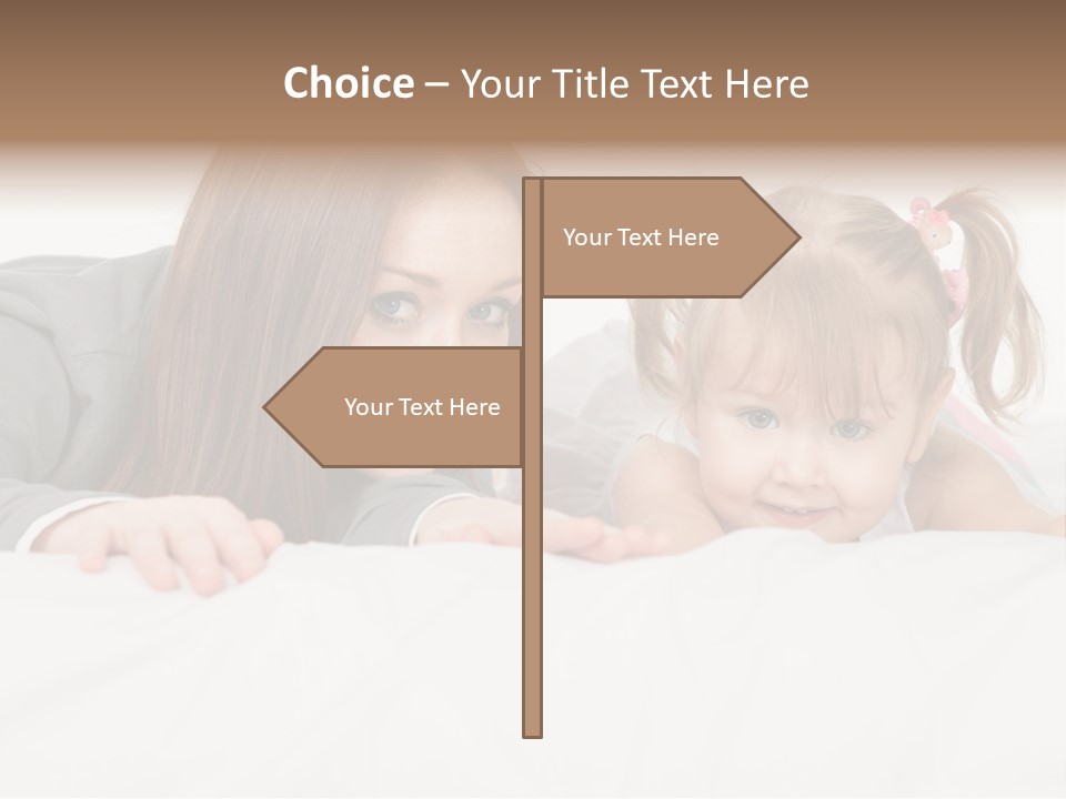 Affectionate Female Relaxing PowerPoint Template