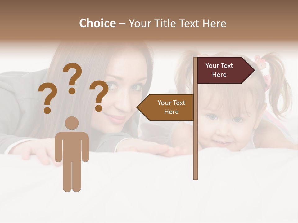 Affectionate Female Relaxing PowerPoint Template