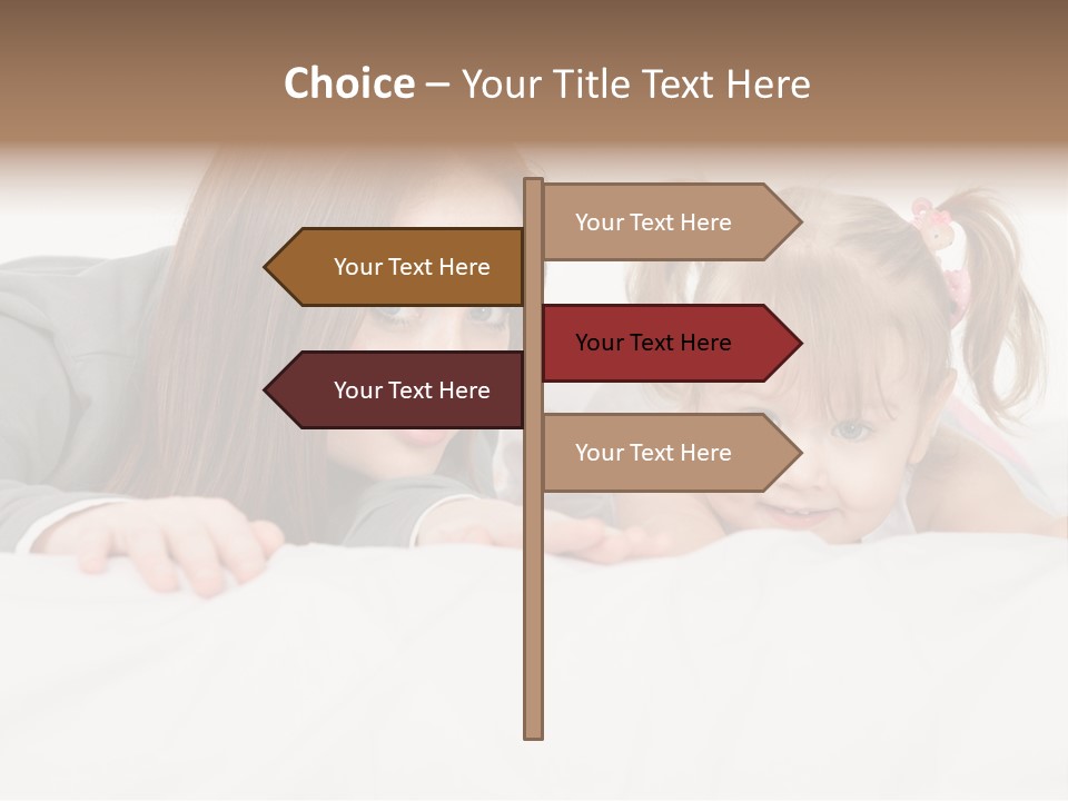 Affectionate Female Relaxing PowerPoint Template