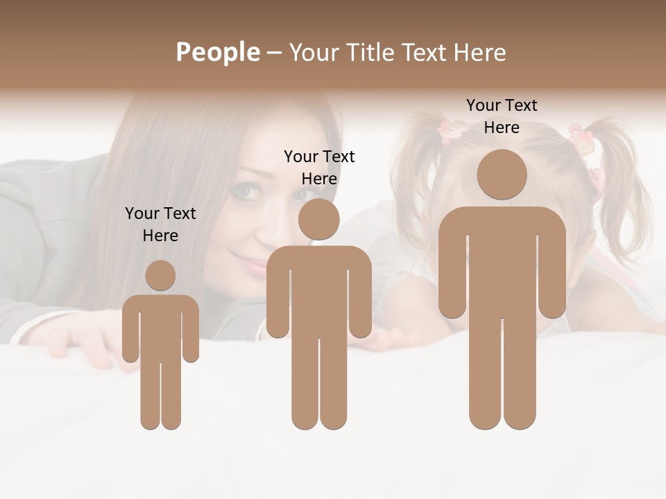 Affectionate Female Relaxing PowerPoint Template