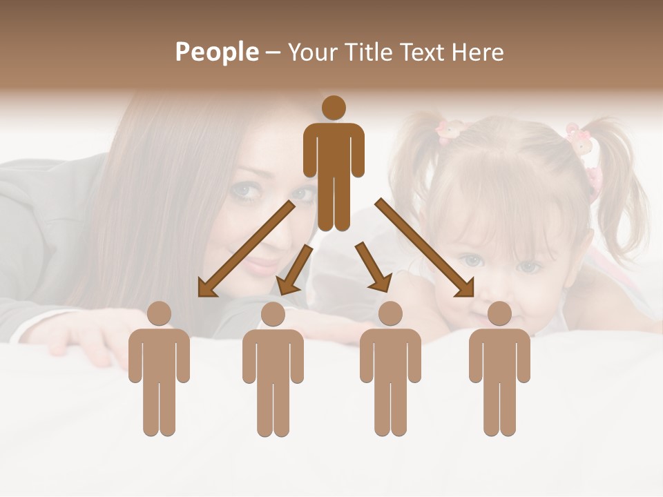 Affectionate Female Relaxing PowerPoint Template