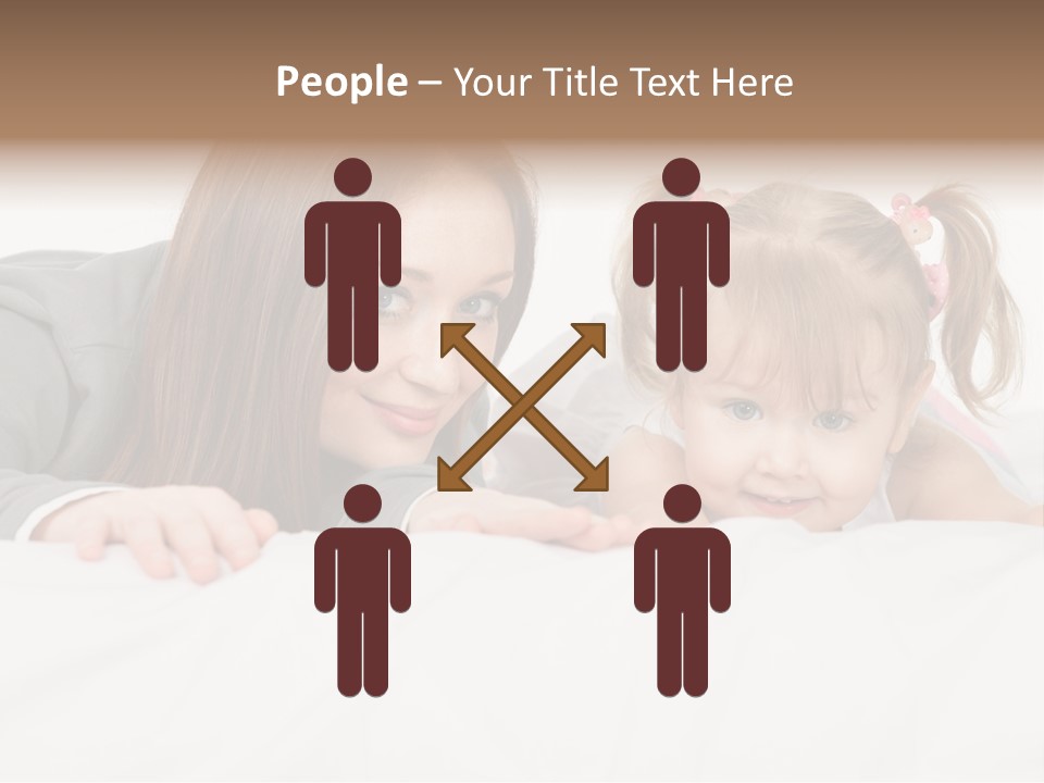 Affectionate Female Relaxing PowerPoint Template