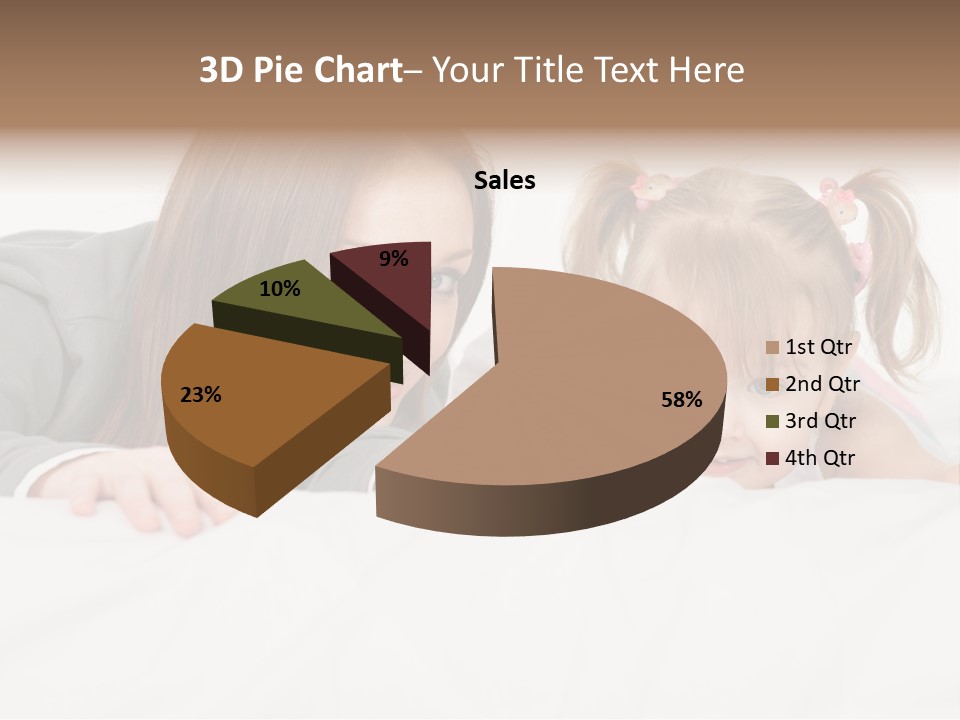 Affectionate Female Relaxing PowerPoint Template