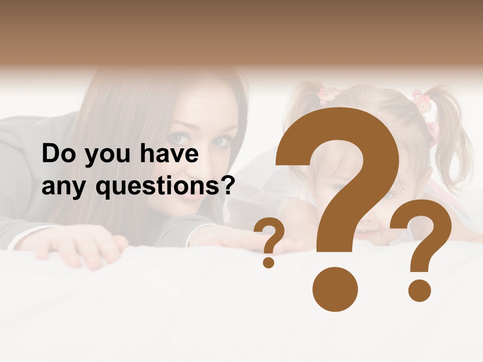 Affectionate Female Relaxing PowerPoint Template