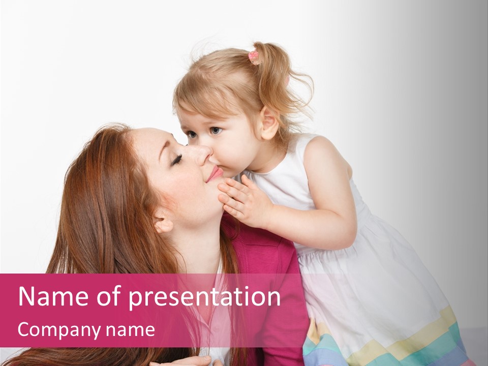 Daytime Indoors Affectionate PowerPoint Template