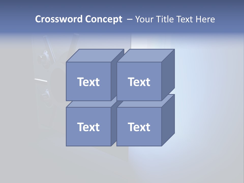Money Treasure Safe PowerPoint Template