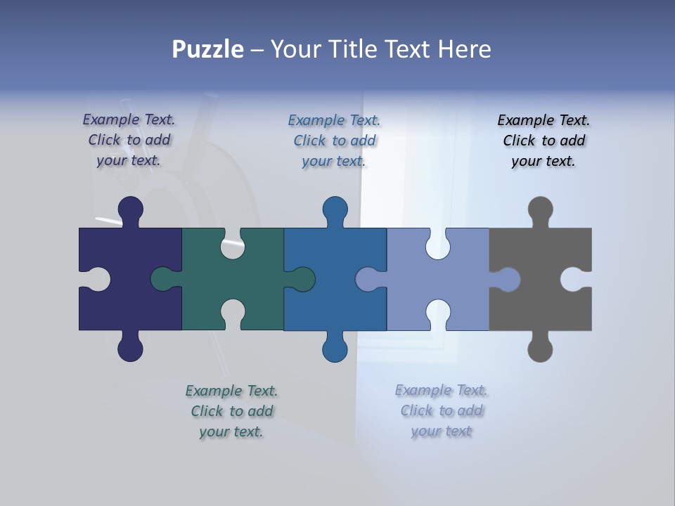 Money Treasure Safe PowerPoint Template