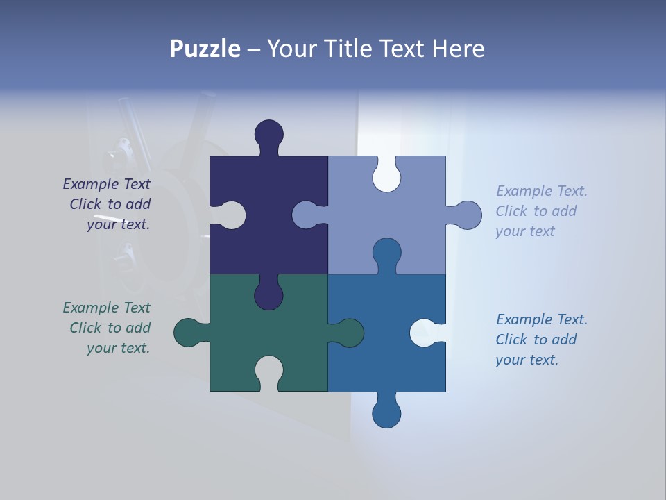 Money Treasure Safe PowerPoint Template