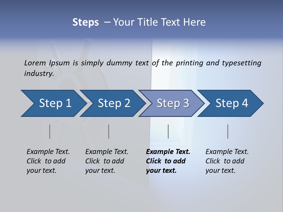Money Treasure Safe PowerPoint Template