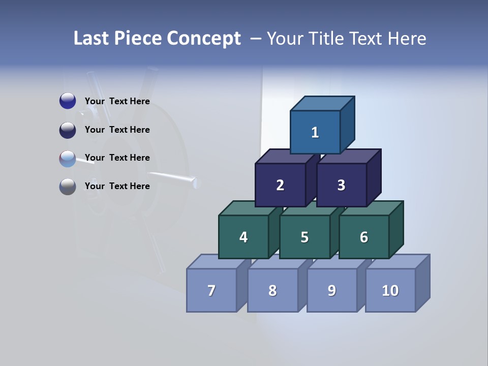 Money Treasure Safe PowerPoint Template