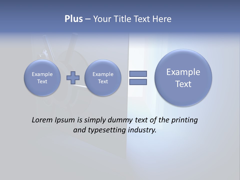 Money Treasure Safe PowerPoint Template