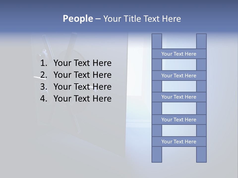 Money Treasure Safe PowerPoint Template