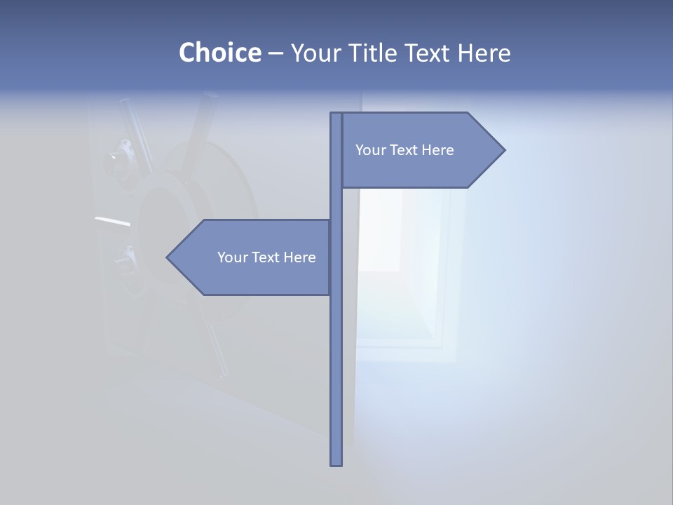 Money Treasure Safe PowerPoint Template