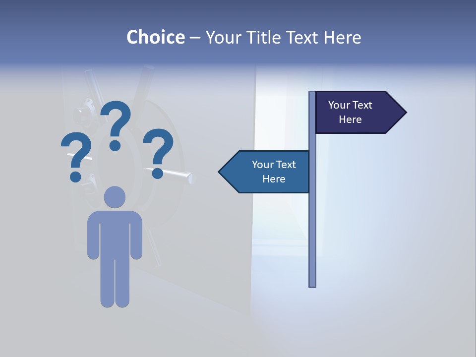 Money Treasure Safe PowerPoint Template