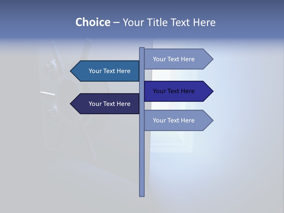 Money Treasure Safe PowerPoint Template