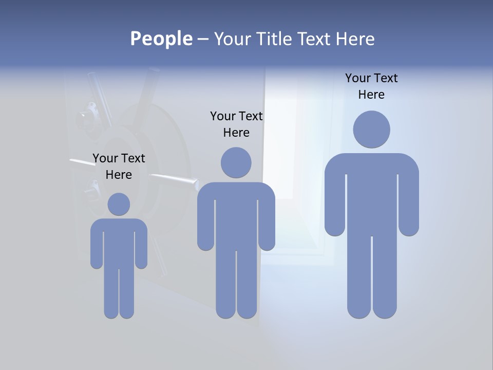 Money Treasure Safe PowerPoint Template