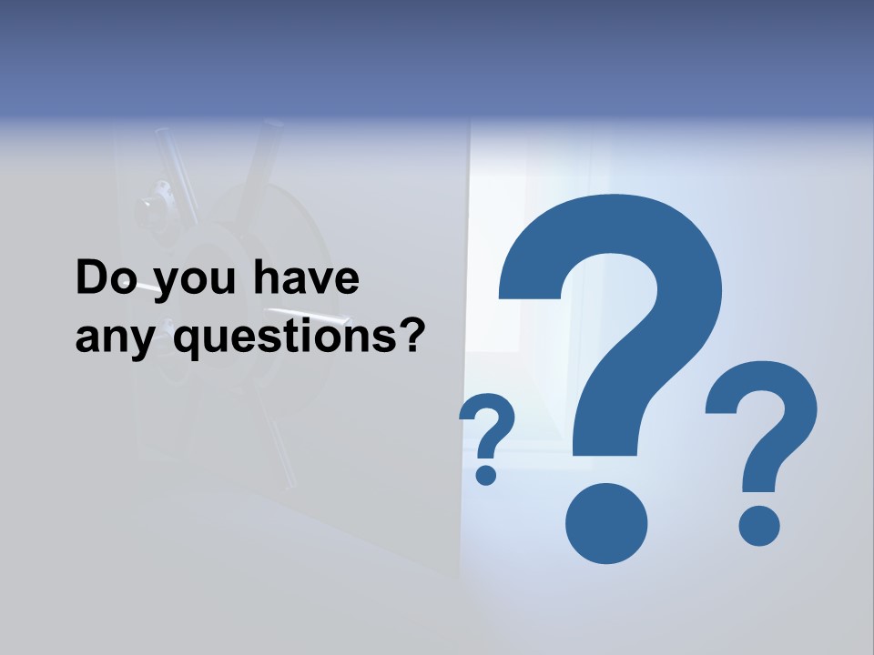 Money Treasure Safe PowerPoint Template