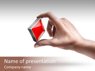 Caucasian Male Gesturing PowerPoint Template