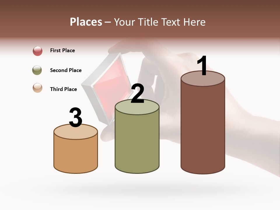 Caucasian Male Gesturing PowerPoint Template