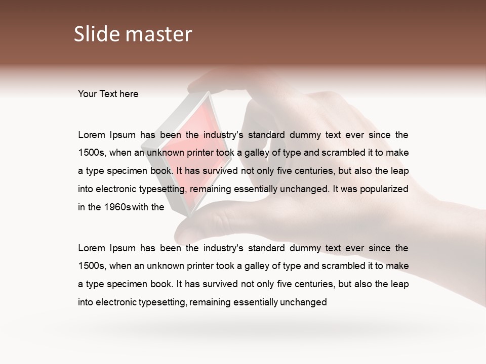 Caucasian Male Gesturing PowerPoint Template