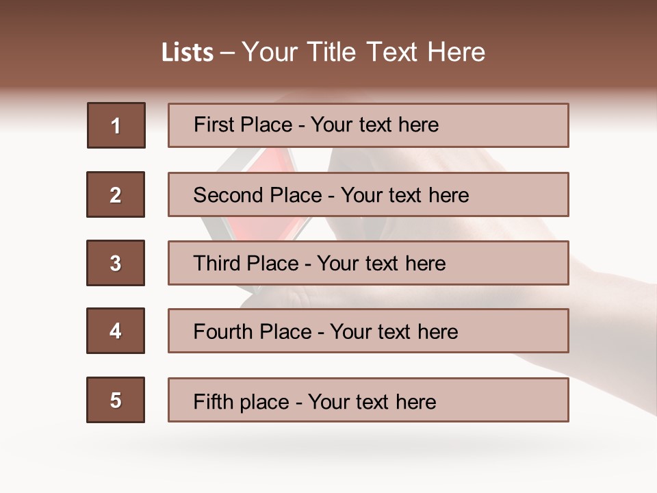 Caucasian Male Gesturing PowerPoint Template