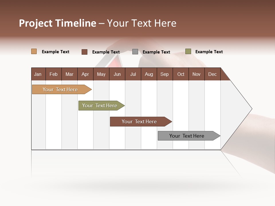 Caucasian Male Gesturing PowerPoint Template