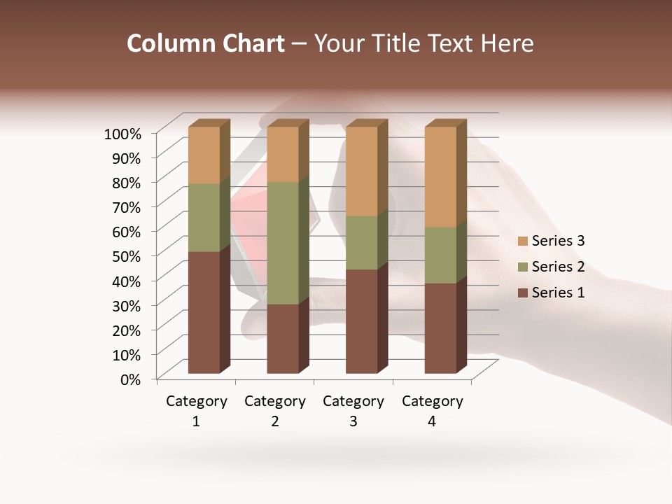 Caucasian Male Gesturing PowerPoint Template