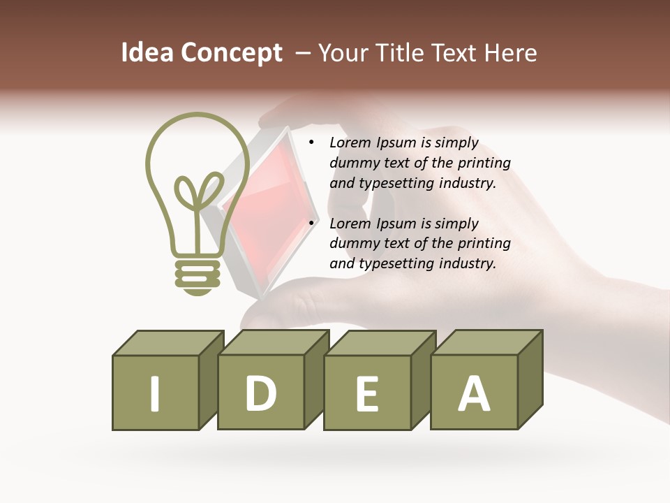 Caucasian Male Gesturing PowerPoint Template