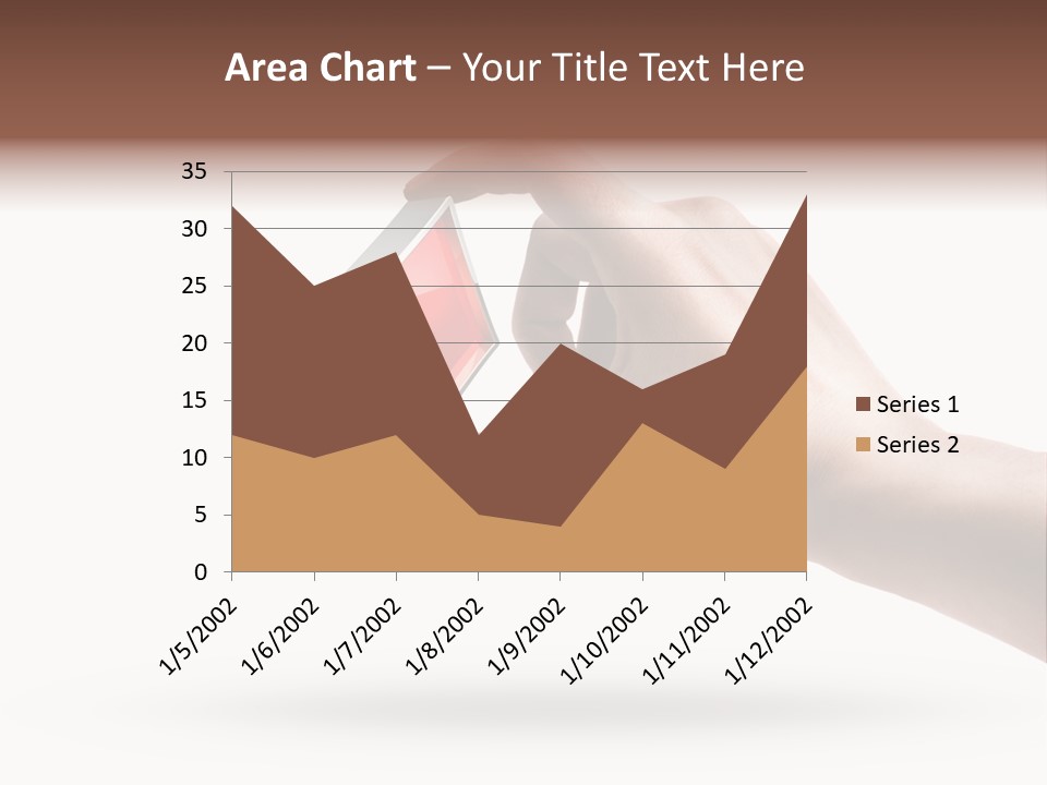 Caucasian Male Gesturing PowerPoint Template