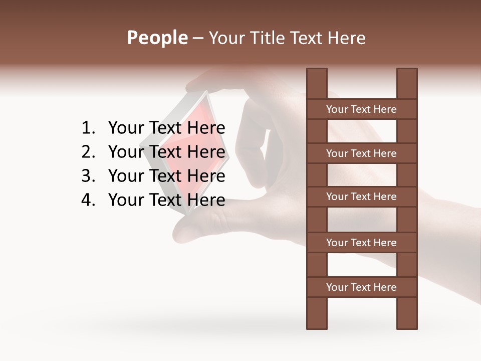 Caucasian Male Gesturing PowerPoint Template