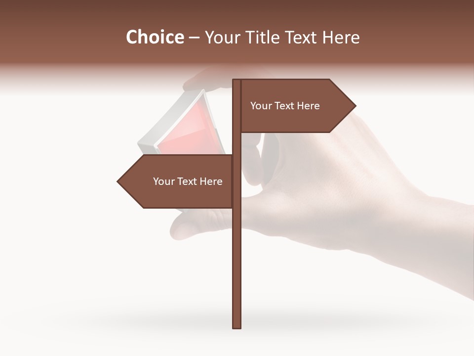 Caucasian Male Gesturing PowerPoint Template