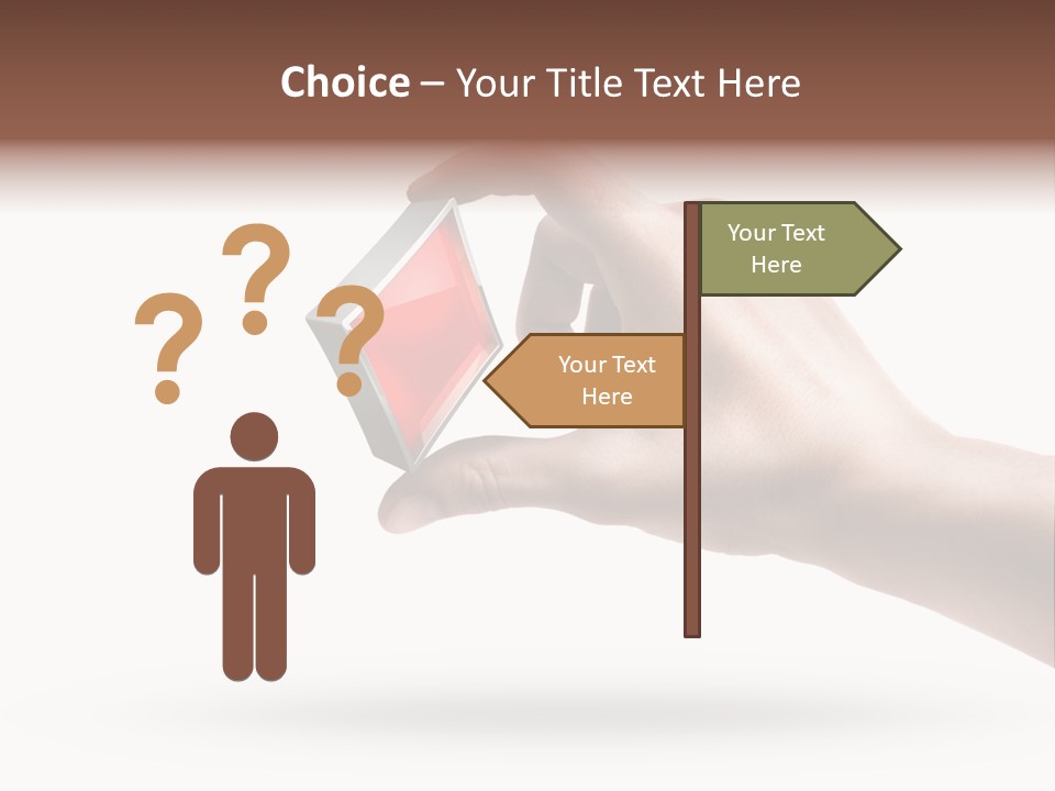 Caucasian Male Gesturing PowerPoint Template