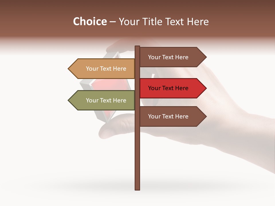 Caucasian Male Gesturing PowerPoint Template