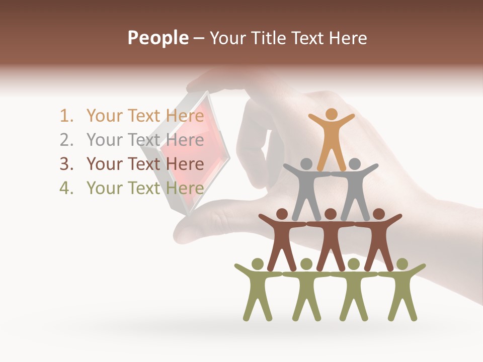 Caucasian Male Gesturing PowerPoint Template