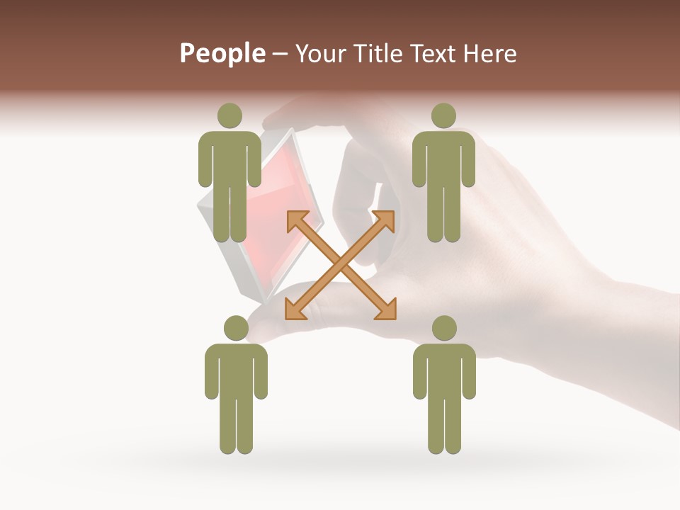 Caucasian Male Gesturing PowerPoint Template