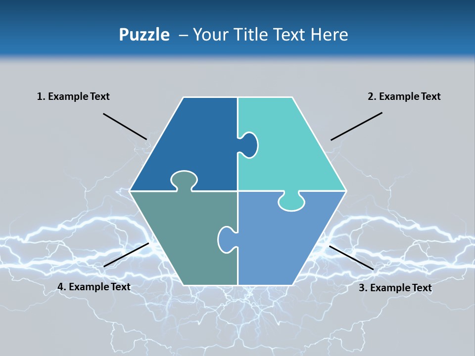 Striking Spark Light PowerPoint Template