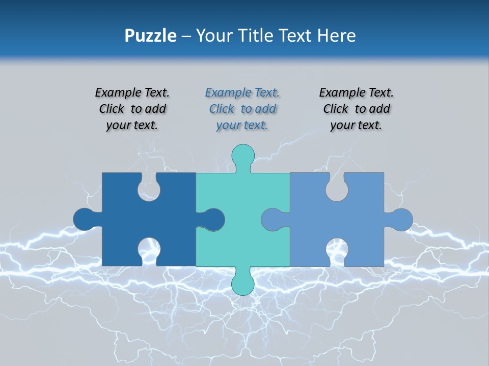 Striking Spark Light PowerPoint Template