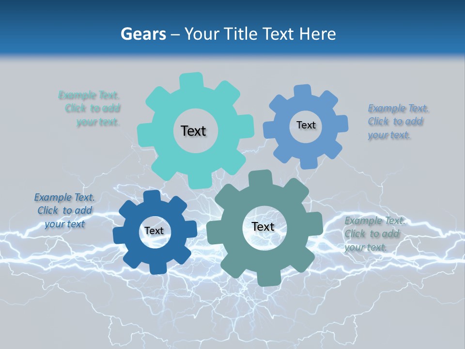 Striking Spark Light PowerPoint Template