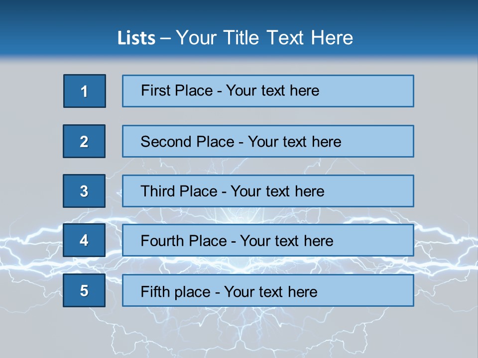 Striking Spark Light PowerPoint Template
