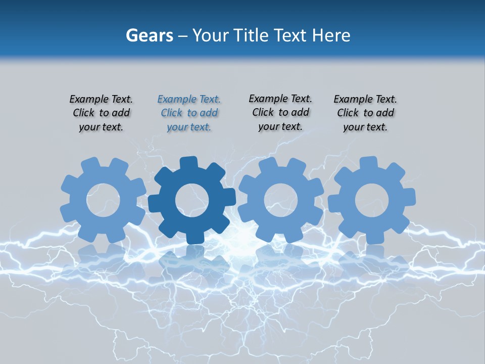 Striking Spark Light PowerPoint Template