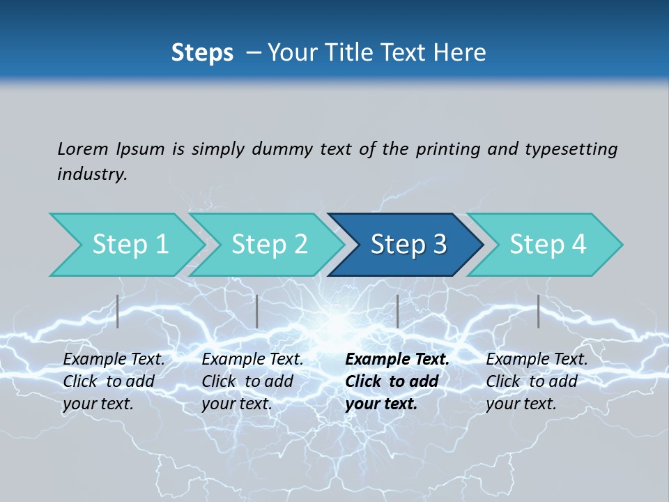 Striking Spark Light PowerPoint Template