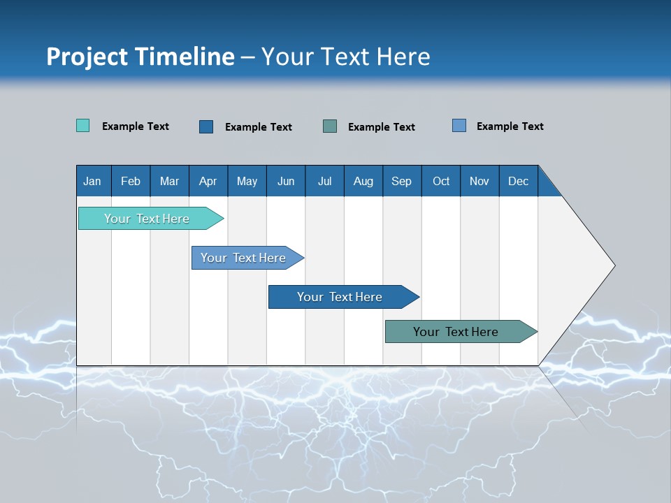 Striking Spark Light PowerPoint Template