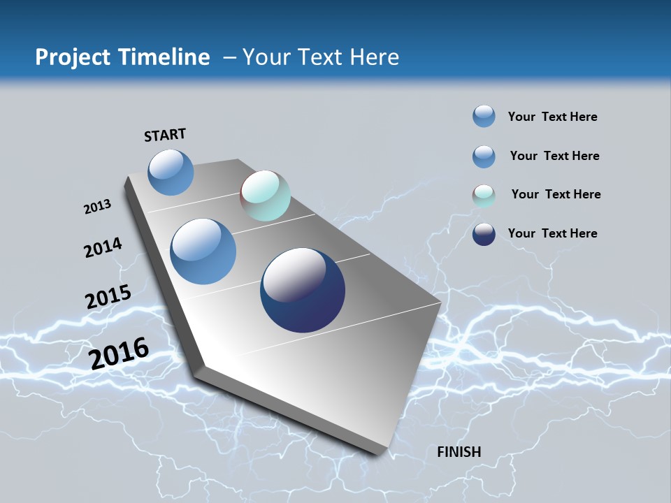 Striking Spark Light PowerPoint Template